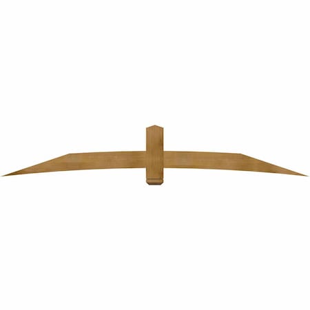 Ekena Millwork Bellingham Rough Sawn Timber Gable Bracket, Western Red Cedar, 108"W x 18"H x 4"D x 6"F, 4/12 Pitch GBW108X18X0406BEL00RWR